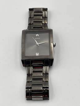 Mens U12557G2 Brass Tone Rectangular Diamond Accented Dress Wristwatch 150g