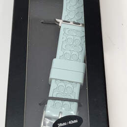 NIB Designer Coach Blue Monogram Adjustable Buckle Smartwatch Band alternative image