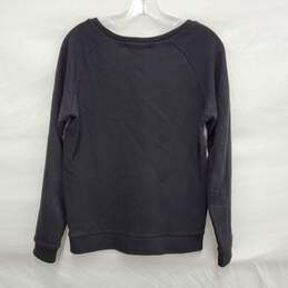 Maison Scotch WM's 100% Cotton Baumwolle Black & Burgundy Crewneck Sweater Size 1 alternative image