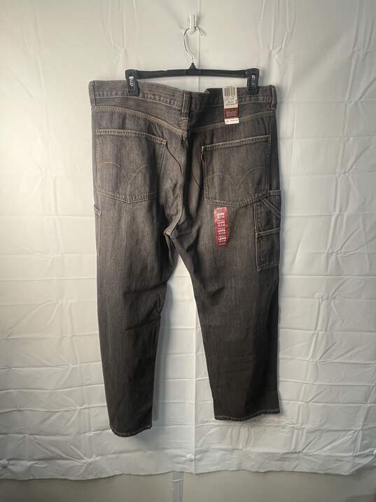 Levi's Charcoal Wash Loose Straight Carpenter Pants 42x32 image number 1
