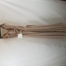 Mori Lee Women Sand Sleeveless Strapless Bridesmaid Formal Dress Maxi L 12 NWT alternative image