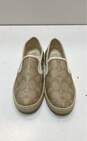 COACH Parkside Beige Signature Canvas Slip On Sneakers Size 6.5 B image number 2