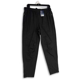 NWT Womens Gray Elastic Waist Tapered Fit Stretch Jogger Pants Size Large