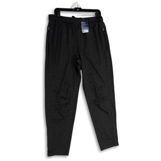 NWT Womens Gray Elastic Waist Tapered Fit Stretch Jogger Pants Size Large image number 1