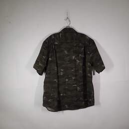 Mens Camouflage Relaxed Fit Short Sleeve Chest Pockets Button-UP Shirt Size 2XL alternative image