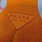 Prada Women's Orange Leather Slingback Pointed Toe Low Heels Size 7 w/COA image number 6