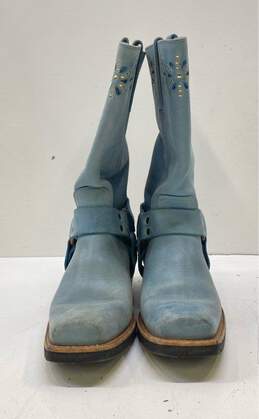 Frye Harness Campus Leather Studded Boots Blue 9 alternative image
