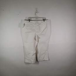 Womens Medium Wash Straight Leg Flat Front Capri Pants Size 18 alternative image