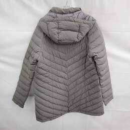 The North Face 550 Gray Zip Up Hooded Goose Down Puffer Jacket Women's Size XL alternative image