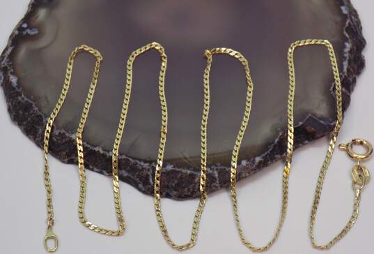 14K Yellow Gold Chain Necklace for Repair 2.2g image number 7