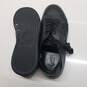 AUTHENTICATED Versace Versus Safety Pin Black Leather Sneakers Size 40 image number 4