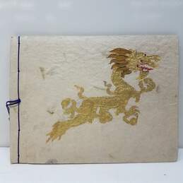 Dragon Cover Parchment Calligraphy Blank Page Art Book- Unused