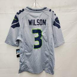NWT Nike On Field Gray & Blue #3 Russell Wilson Seattle Seahawk Jersey Size M alternative image