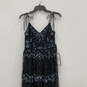 NWT Womens Black Sequin V-Neck Sleeveless Back Zip Evening Maxi Dress Sz 4 image number 3