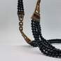 Heidi Daus Gold Tone Black Beads Crystal 40 Inch Necklace 240.0g image number 9