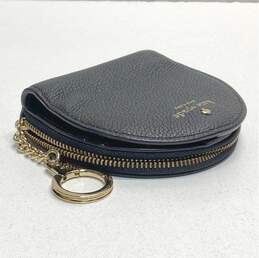 Kate Spade Black Leather Zip Around Coin Pouch Wallet alternative image