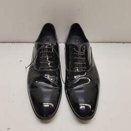 Hugo Boss Oxford Patented Leather Men US 9.5 Black