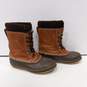 LL Bean Leather Lace Up Snow Boot Size 12M image number 3