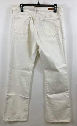 Ralph Lauren Womens White Relaxed Fit Denim Straight Leg Jeans Size 12 alternative image