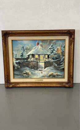 Chatterwell Print of Cottage Core Landscape by Marty Bell Matted & Framed