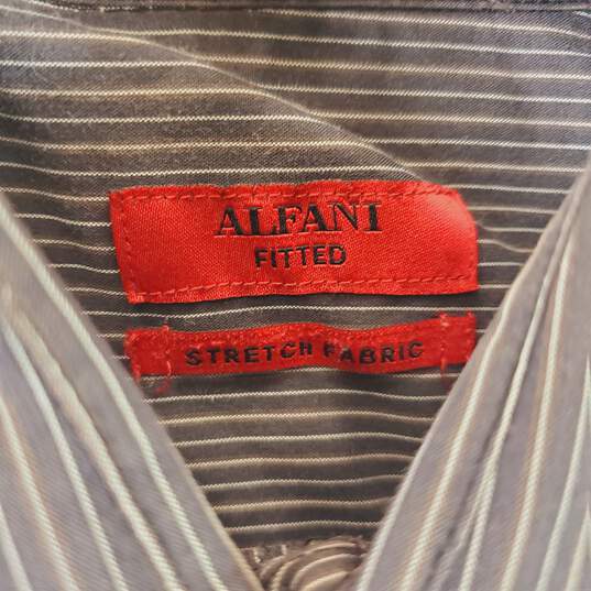 Alfani Men Stripe Long Sleeve Shirt XXL image number 6