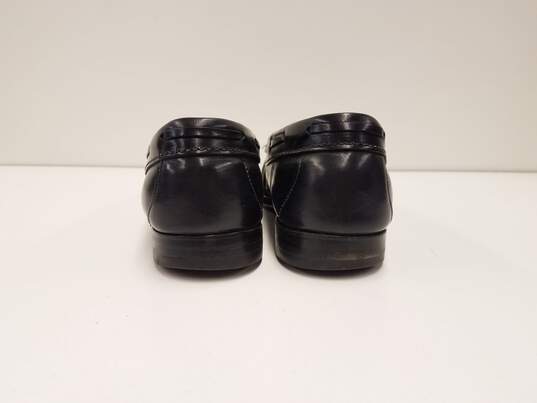 Cole Haan Black Leather Weejuns Tassel Kiltie Pinch Toe Slip On Loafers Shoes Men's Size 9.5 D image number 5