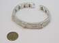 Judith Ripka 925 CZ Heart Hinged Cuff Bracelet 44.3g image number 6