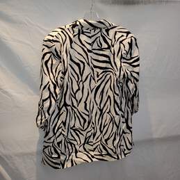 Zara Zebra Print Blazer Jacket Size L alternative image