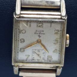 Vintage Elgin De Luxe 10 Gold Filled Gold Plated Watch alternative image