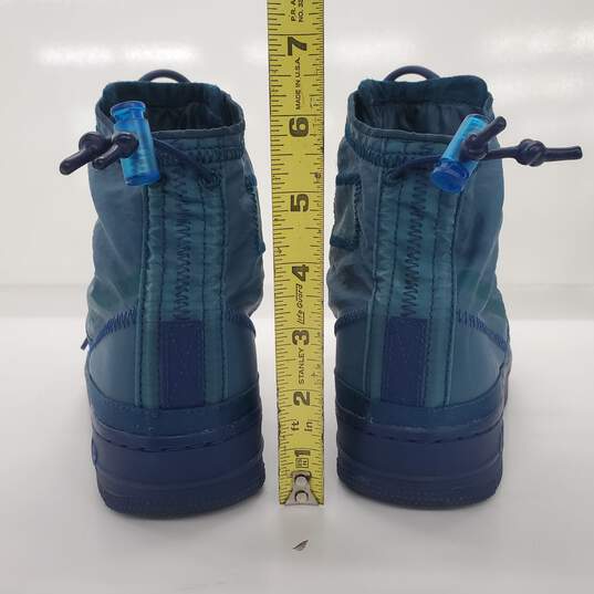 Nike Women's Air Force 1 Shell Midnight Turquoise Sneakers Size 8 image number 4