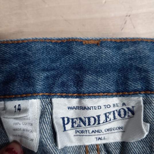 Women’s Pendleton Straight Leg Jeans Sz 14 image number 3
