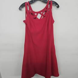 White House Black Market Red Sleeveless Dress