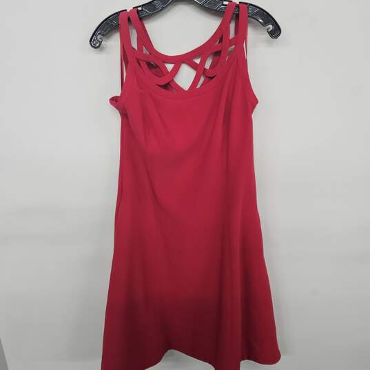 White House Black Market Red Sleeveless Dress image number 1