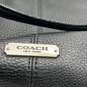 Coach Womens Black Leather Double Handle Inner Pocket Zipper Tote Bag Purse image number 6