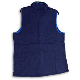 NWT Womens Blue Fleece Mock Neck Full-Zip Sweater Vest Size 1X Plus alternative image
