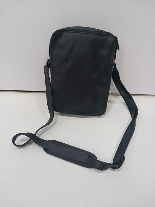 Scully by Dan Scully Black Leather Crossbody Bag Purse image number 2