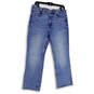 Womens Blue Denim Medium Wash Stretch Pockets Straight Leg Jeans Size 10 image number 1