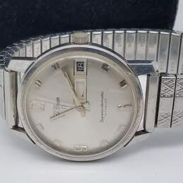Vintage Le Gran Superautomatic Day-Date Stainless Steel Watch alternative image