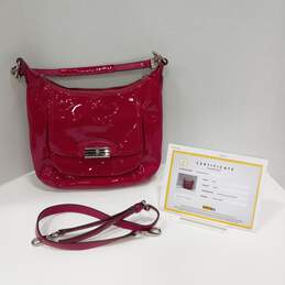 Authentic COACH Kristin Patent Leather Hot Pink Hobo Bag