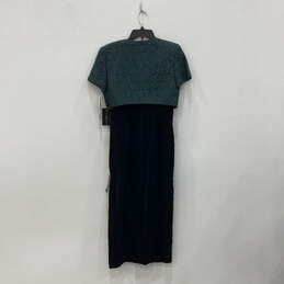 NWT Womens Green Short Sleeve V-Neck Regular Fit Maxi Dress Size 6 alternative image