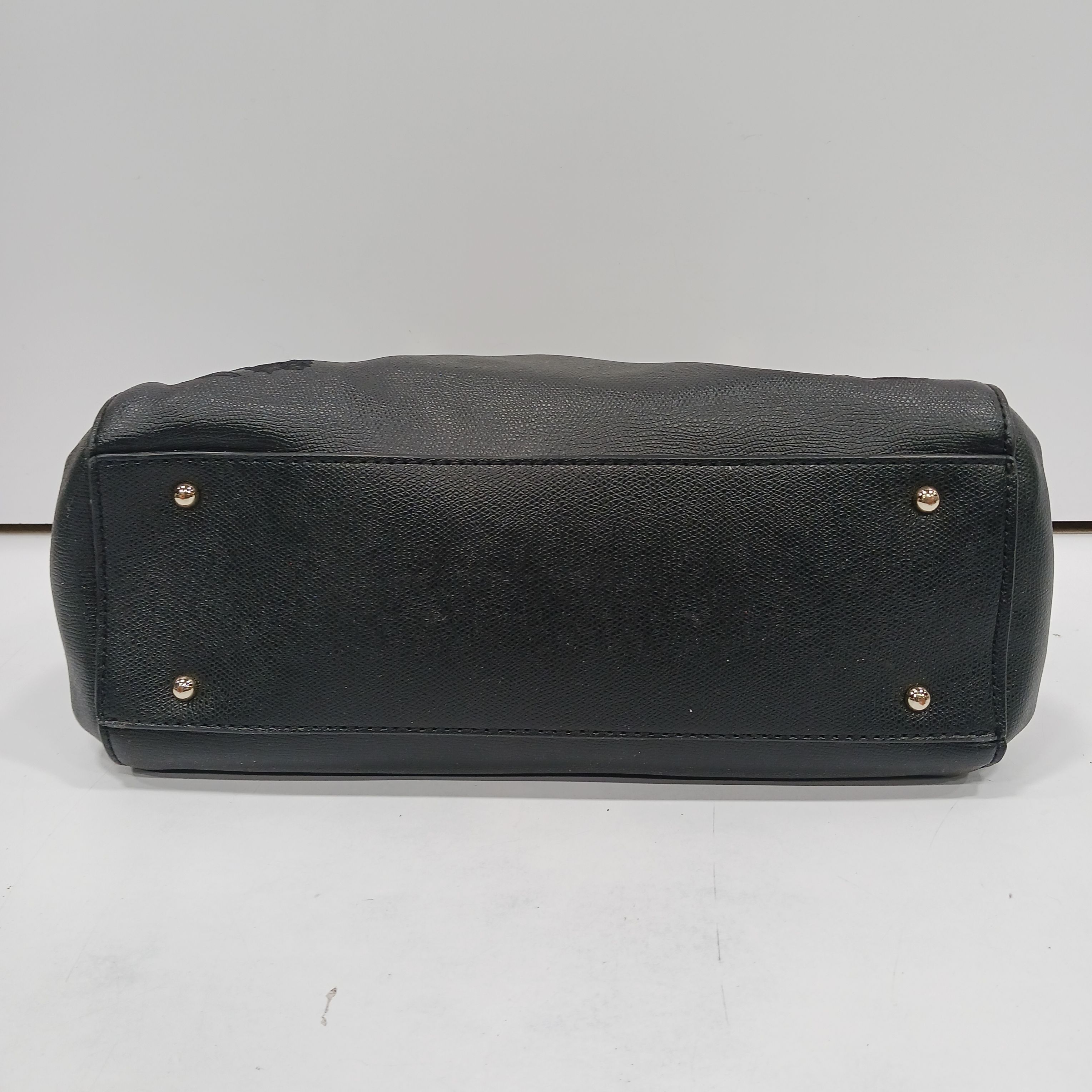 Vintage Big Buckle Leather Bag - Black | Garmentory