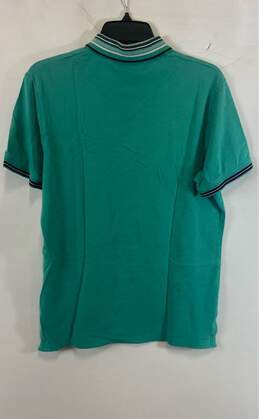 Just Cavalli Mens Mint Green Short Sleeve Collared Casual Polo Shirt Size S alternative image