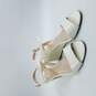 Prada Ankle Strap Wedge Sandals Women's Sz 6.5 Ivory image number 3