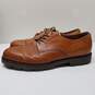 Polo By Ralph Lauren Brown Leather Oxford Dress Shoes Size 11 image number 3