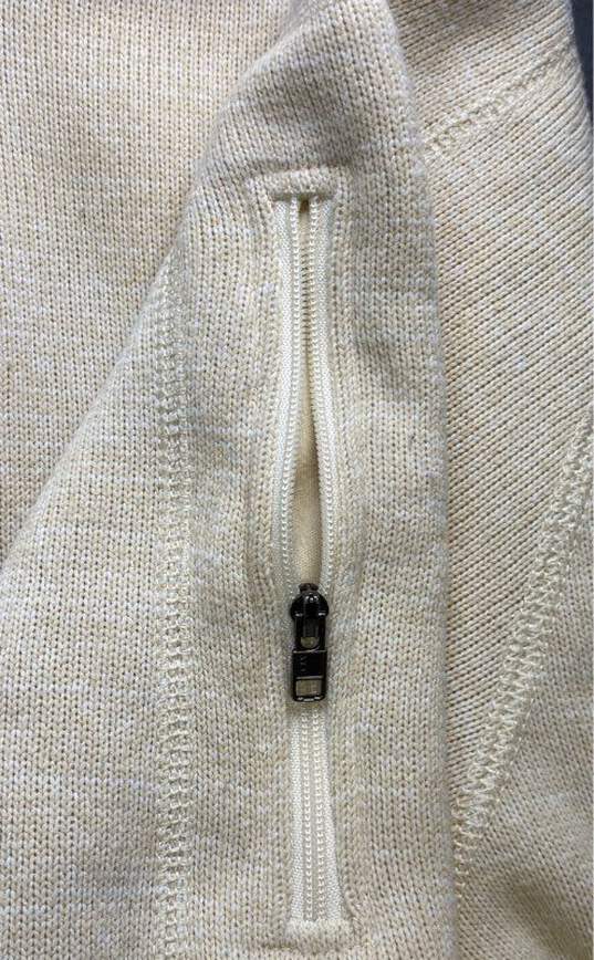 Patagonia Men's Ivory 1/4 Zip Sweater- XXL image number 6