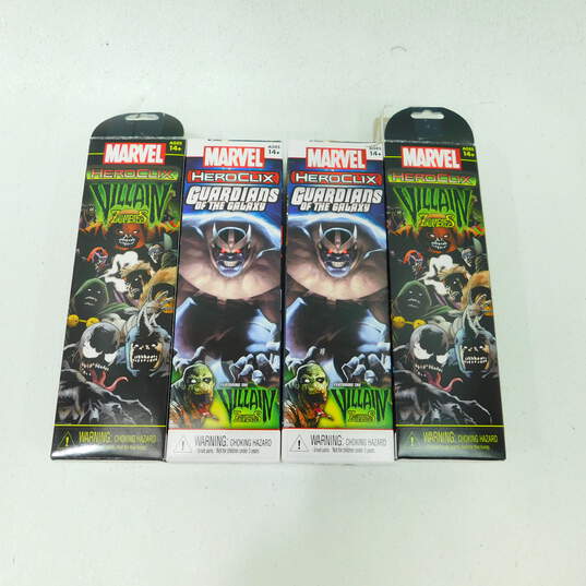 4 Opened Boxes Of Heroclix Marvel Guardians Of The Galaxy Figures image number 1