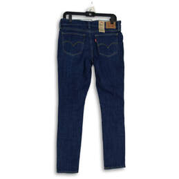 NWT Womens 711 Blue Medium Wash Distressed Skinny Denim Jeans Size 10M alternative image