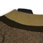 NWT 7th Avenue NY&Co. Design Studio Womens Brown Tan Pullover Sweater Size S image number 4