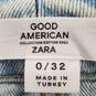 Good American Zara Women Blue Jeans Sz 0/32 NWT image number 3