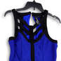 NWT Womens Blue Black Sleeveless Knee Length Back Zip Bodycon Dress Size 11 image number 4